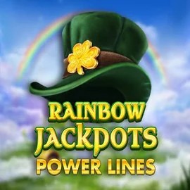Rainbow Jackpots Power Lines by Red Tiger Gaming, showcased at run4wins.eu – game logo