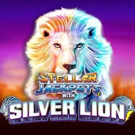 Stellar Jackpots with Silver Lion slot icon by Lightning Box Game, available at Run4Win Casino